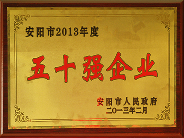 2013年度五十強企業
