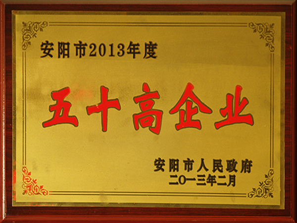2013年度五十高企業